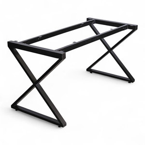 XConcept HCXC005 140x70cm Industrial-Style Assembled Steel <b>Table</b> Legs Heavy Duty for Dining <b>Table</b> <b>Bench</b> & <b>Chair</b> Furniture - Product Image 1