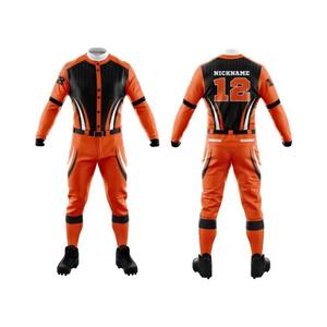 Botón abajo 100% Poliéster Softball Uniforme Pantalón Conjunto Transpirable Personalizado Softball Uniforme Juventud Sublimación Softball Uniforme - Product Image 3