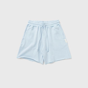 Top vente 100% coton survêtement short de sport Logo personnalisé solide Gym Fitness maille Shorts pour la course à pied Shorts écologiques - Product Image 1