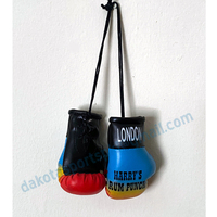 Londres Mini gants de boxe porte-clés en cuir PU porte-clés personnalisé accessoire d'entraînement de remise en forme élégant Logo Durable personnalisation
