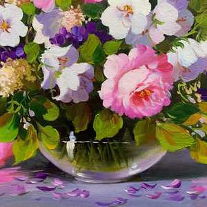 100% dipinto a mano 24 In× 20 in olio su tela arte campo classico - Product Image 5