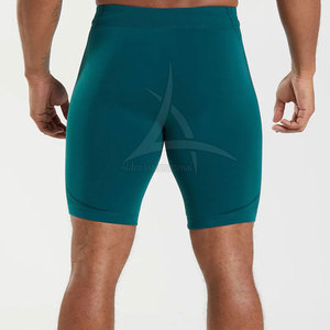 Stylish Men Compression <b>Shorts</b> Solid Casual <b>Slim</b> <b>Fit</b> Quick Dry Elastic Waist Soft Stretch Fabric Perfect Gym Training - Product Image 4