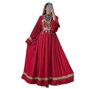 Vestido Afgano con Logotipo Personalizado, Costura Profesional, Bordado Pesado Hecho a Mano, Mangas Largas, Vestidos de Novia Afganos por QJ IMPEX - Product Image 1