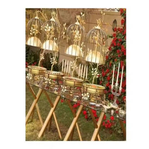 Plat de service de nourriture rond de conception de fantaisie serveur en acier inoxydable en métal vintage plats de restauration par le monde en métal indien - Product Image 3