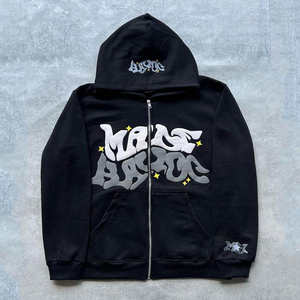 Sudadera con Capucha de Algodón con Estampado Puff y Cierre de Cremallera, Estilo Casual para Otoño, Nueva y Elegante, en Oferta a Precio Accesible - Product Image 6