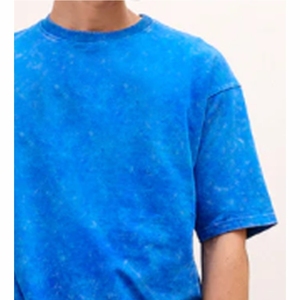 T-shirt pour hommes lavage à l'acide strass T-shirts hommes Vintage t-shirts hommes en gros en vrac tout imprimé T-shirt surdimensionné - Product Image 5