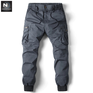 Pantalon Cargo en coton pour homme, Jogging décontracté, longueur complète, pistes tactiques de travail selon les besoins, pour l'extérieur - Product Image 5