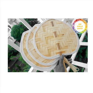 Bamboo handfan Premium hecho a mano bambú Vietnam origen adecuado para bodas favores decoraciones de fiesta y Decoración elegante para el hogar - Product Image 2