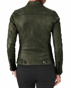 Veste respirante courte de qualité supérieure en peau d'agneau véritable Veste en cuir pour femme à prix raisonnable Vestes authentiques - Product Image 2