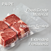 Sacs d'emballage pour viande et céréales |   Sacs sous vide pour produits de la pêche et produits marins - Sacs sous vide transparents de qualité alimentaire pour utilisation en cuisine
