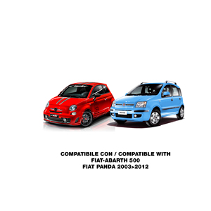 Bouton de remplacement d'origine Fiat 500 2007> avec couvercle argenté - Product Image 2