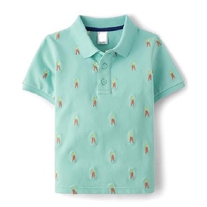 Polo informal para niños de color liso barato de manga corta 100% algodón MEJOR PRECIO DE FÁBRICA DE Bangladesh - Product Image 3