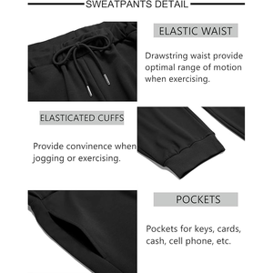 Ensemble de pantalons d'été décontractés pour hommes, sweat à capuche à manches longues, pantalon à taille élastique, tenues deux pièces, survêtement - Product Image 5