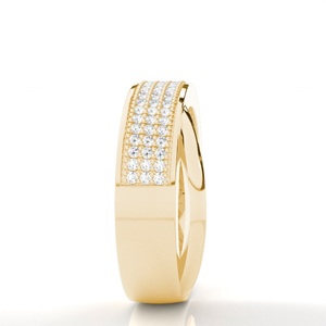 0.30 carats poids pavé serti diamant rond bague de mode Lab Grown Diamond Diversité et richesse pour les vêtements formels et décontractés - Product Image 2