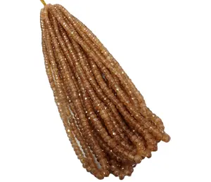 Бусины из натурального циркония, 2 - 3 мм