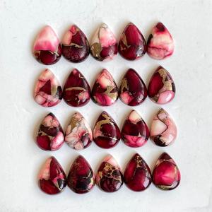 Único rojo ostra cobre turquesa pera cabujones piedras sueltas para diseñadores de joyas - Product Image 3