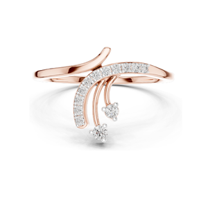 Bague en diamant de laboratoire de 0,128 carat pour femmes, clarté VVS-VS EF, or 18 carats, 14 carats, 10 carats et argent 925, or rose, or jaune, or blanc - Product Image 3