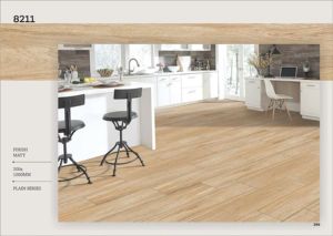 Baldosas de porcelana con aspecto de madera natural de 200x1000mm, antideslizantes y antibacterianas para interiores de hoteles modernos - Product Image 3