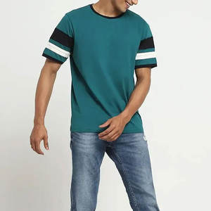 Nueva Llegada de Camisetas de Verano para Hombre, de Felpa, Sólidas, con Estampado Personalizado, Transpirables, de Secado Rápido, Casuales, de Alta Calidad - Product Image 5