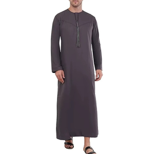 Ropa de Eid elegante para hombres tradicionales más vendidos Thobe, ropa islámica Thawb para musulmanes - Product Image 2