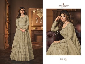 ชุดแต่งงานของชาวปากีสถานผ้าจอร์เจียสังเคราะห์เส้นด้ายหลายเส้นมาใหม่2022ห่วงโซ่การออกแบบที่หรูหรา - Product Image 5