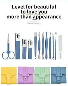 Nouvel arrivage de coupe-ongles élégants outils portables de manucure et pédicure luxueux avec étui en cuir boîte de voyage pour salon emballage - Product Image 2