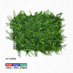 Panel de follaje artificial premium de hiedra y helecho - Product Image 1