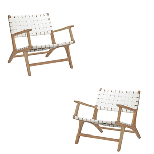 Silla de ocio, silla de comedor de ratán con teca, muebles de madera maciza para el hogar, muebles simples modernos, precio al por mayor - Product Image 6