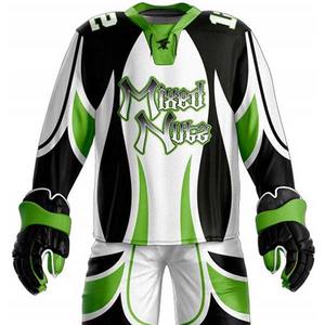 Uniformes de Hockey sobre Hielo de Poliéster de Primera Calidad, Diseño Personalizado, Servicio OEM, Impresión por Sublimación con el Nombre del Equipo, Ropa Deportiva para tu Equipo - Product Image 5