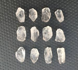 Antiguo claro 5 piezas Natural claro cuarzo piedra preciosa conjunto 24-30 MM tamaño enorme cristal crudo claridad áspera piedras preciosas sueltas - Product Image 5