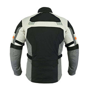 เสื้อแจ็กเก็ตหนังแท้สำหรับแข่งรถเสื้อแจ็กเก็ตหนังแท้สำหรับมอเตอร์ไซค์ขนาด XL ออกแบบโลโก้ได้ตามต้องการแบบเรียบ - Product Image 6