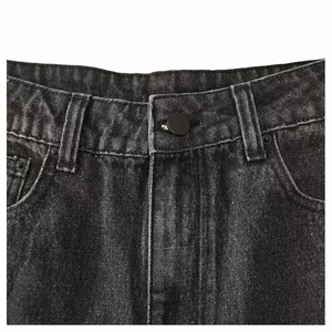 กางเกงขาบานสำหรับผู้ชายกางเกงยีนส์ทรงหลวมกางเกงกันเหงื่อกางเกงบั๊กกี้เอวสูงขากว้างพิมพ์ลายสกรีน - Product Image 3