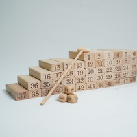 Jeu de table amusant en bois Genga pour enfants et familles-Ensemble de blocs avec marteau pour le défi d'empilage et d'équilibrage