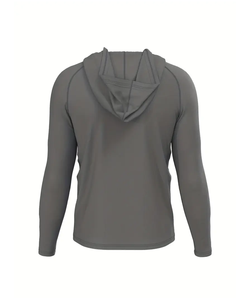 Sudadera con capucha Unisex de gran tamaño, sudadera de invierno sólida 100% de algodón polar de secado rápido, estampado transpirable de talla grande para hombres - Product Image 4