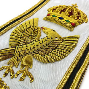 Logotipo personalizado de alta calidad tamaño adulto ajustable moda masónico Regalia masónico delantal fajas Ronpex - Product Image 2