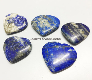 Pierre précieuse Lapis Lazuli Pub Hearts Produits d'agate véritable faits à la main en gros Acheter en ligne chez Amayra Crystals Exports India - Product Image 3