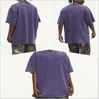 T-shirt court en maille unie, col rond, style urbain, impression sérigraphique personnalisée, écologique, séchage rapide, 100 % coton