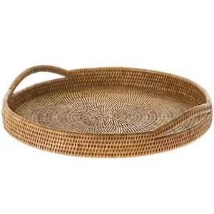 Customized High Quality Handcrafted Natural Wood Bone Inlay round <b>Serving</b> plated <b>Tray</b> for Home Restaurants Hotels Directly - Product Image 2