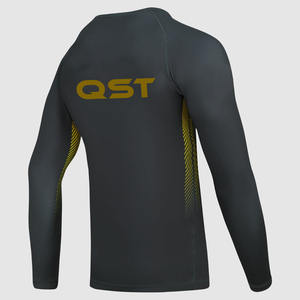 Custom Logo Polyester MMA <b>Rash</b> <b>Guard</b> Breathable Stretch Quick Dry Full Sleeves <b>BJJ</b> Jiu Jitsu Kimono UFC Fight OEM Service - Product Image 3