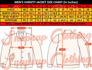 Veste universitaire unisexe enduite, col montant, personnalisable, respirante, élégante, bomber tendance, rétro, streetwear, décontractée, printemps, devant - Product Image 5