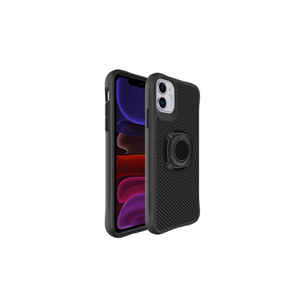 Étui de protection en silicone anti-traces de doigts Netzy SAFA Timo Premium pour iPhone 12 Plus, emballage de vente au détail - Noir - Product Image 1
