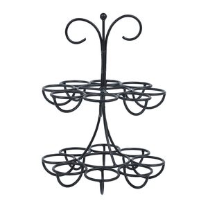 Cestas de Alambre para Recoger Huevos Frescos con Asa, Cesta Redonda de Metal para Pollos, Recogedor de Huevos Frescos - Product Image 4