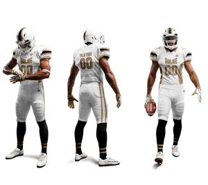 Ropa de juego sublimada Uniformes de fútbol americano Compresión Secado rápido Hombres Jóvenes Conjuntos de camisetas de equipo personalizado - Product Image 4