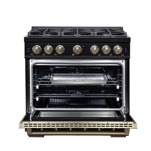 Nueva Estufa de Combustible Dual Ambassador de 36 Pulgadas en Negro con 6 Quemadores Sellados, Potencia de Cocina de 71 000 BTU, 5.2 Pies Cúbicos Horno de Convección - Product Image 6