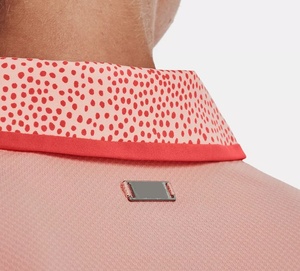 Polos de golf para mujer, camisa de tenis de manga corta con cuello en V, camisas de golf que absorben la humedad, tarifa al por mayor OEM personalizado - Product Image 3