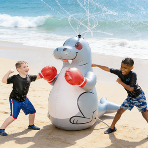 Lion Marino Inflable Gigante con Rociador <span class=keywords><strong>de</strong></span> Agua, Juguete Acuático <span class=keywords><strong>para</strong></span> Jardín con Guantes <span class=keywords><strong>de</strong></span> <span class=keywords><strong>Boxeo</strong></span> y Acción <span class=keywords><strong>de</strong></span> Rociado <span class=keywords><strong>de</strong></span> 360° <span class=keywords><strong>para</strong></span> Niños Mayores <span class=keywords><strong>de</strong></span> 5 Años - Product Image 5