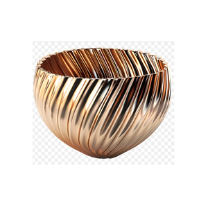 Antique Copper <b>Metal</b> Hammered Large <b>Mixing</b> <b>Bowl</b> Stylish Tableware for Wedding Fancy Food Serving - Product Image 2