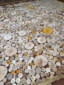 BEST SELLER Round Wood Panels | Eco-friendly Pine Slices for <b>Coasters</b>, Wall Paneling & Paintings - <b>BLUE</b> LOTUS VIETNAM - Product Image 5