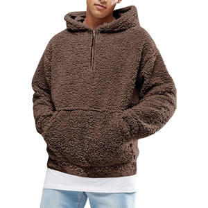 Sudadera con Capucha Sherpa Personalizada para Hombre, Mezcla de Poliéster/Algodón, Suave, Cálida, Antiencogimiento, Antibolitas, Transpirable, con Logotipo Frontal, Primavera, OEM - Product Image 1
