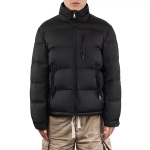 Men's Premium Quality Solid <b>Zip</b> <b>up</b> Oversize Puffer <b>Jacket</b> Winter Warm Custom Quilted Waterproof High Quality - Product Image 4